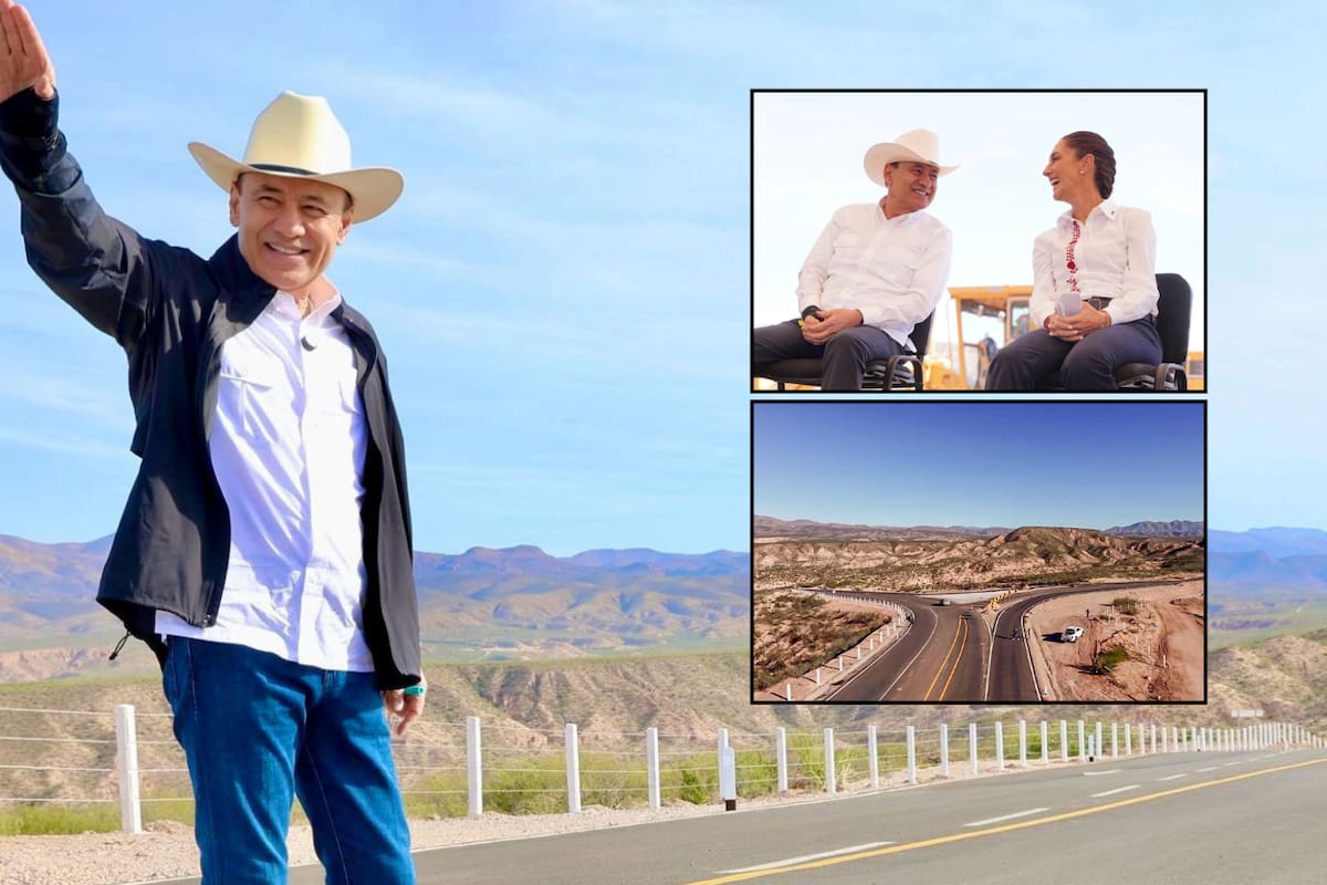 Inauguran Sheinbaum y Durazo la carretera de Bavispe