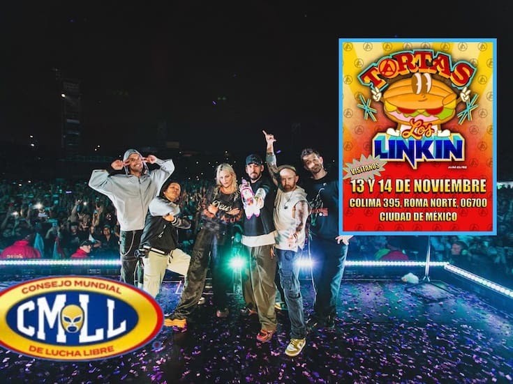 “Tortas Los Linkin”, Linkin Park sorprende a CDMX con una colaboración con la CMLL previo al Corona Capital 2025