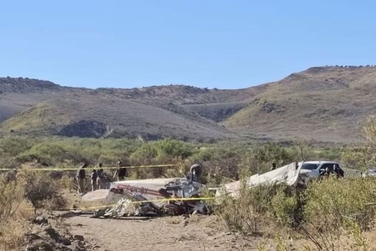 Avioneta se desploma en carretera de Chihuahua: reportan dos fallecidos
