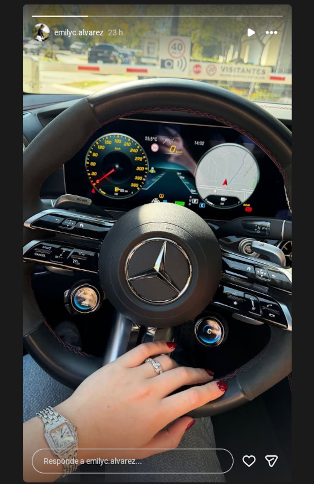 Historia en Instagram de la hija de Canelo.