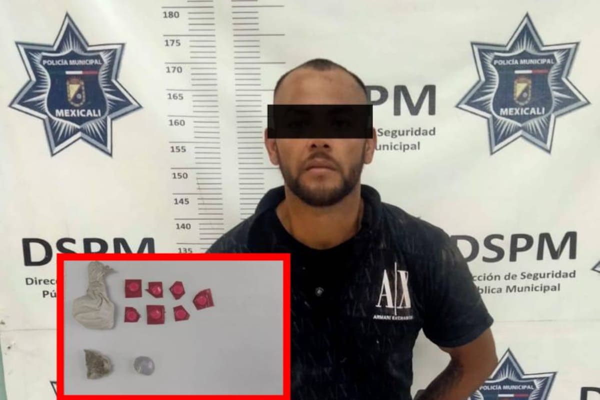 Detienen a hombre con “ice”, mariguana y orden de aprehensión