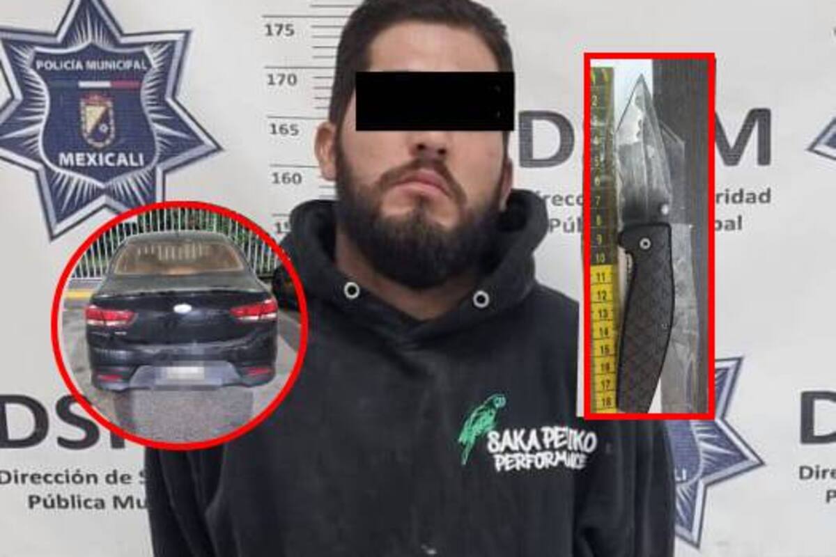 Cae conductor armado; contaba con orden de aprehensión por robo