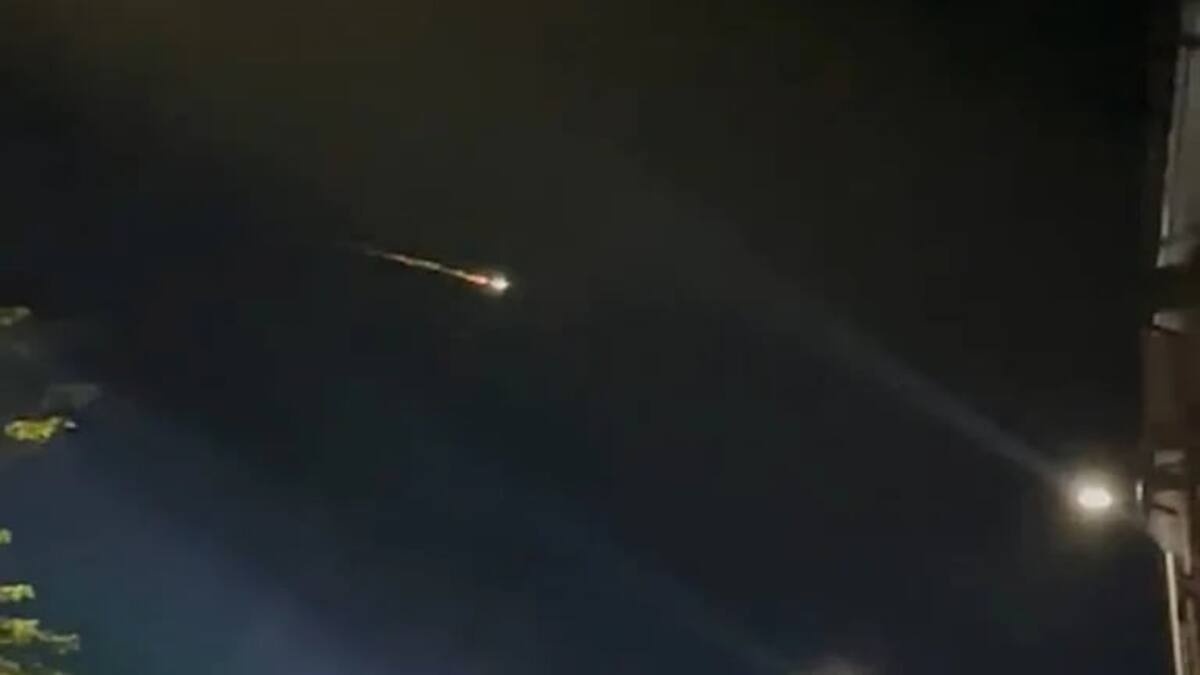 El meteorito hizo un sonido estruendoso y dio la sensación de un temblor.