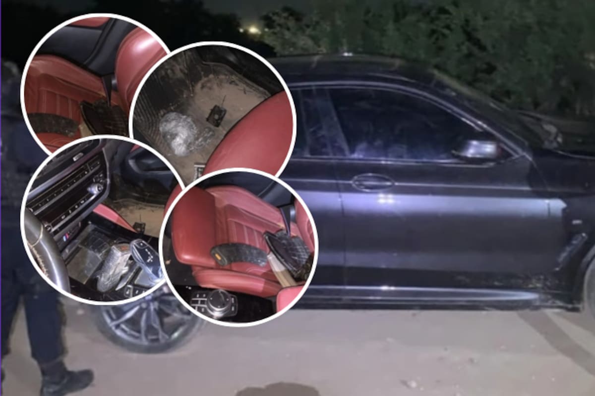 Continuan los aseguramientos de armamento en Sinaloa, encuentran una camioneta BMW con cargadores de arma larga y presunta droga