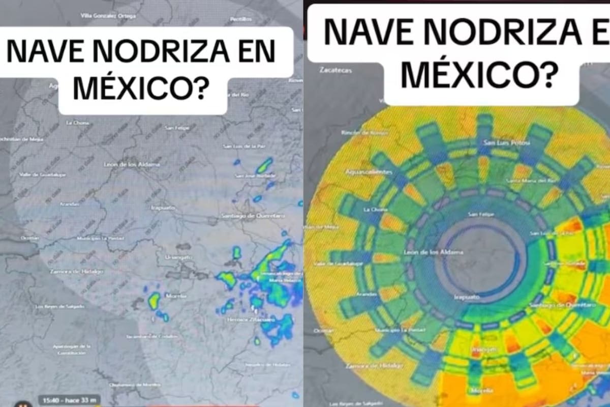 ¿Hay una nave nodriza en México? VIDEO muestra extraño detalle en mapa metereológico