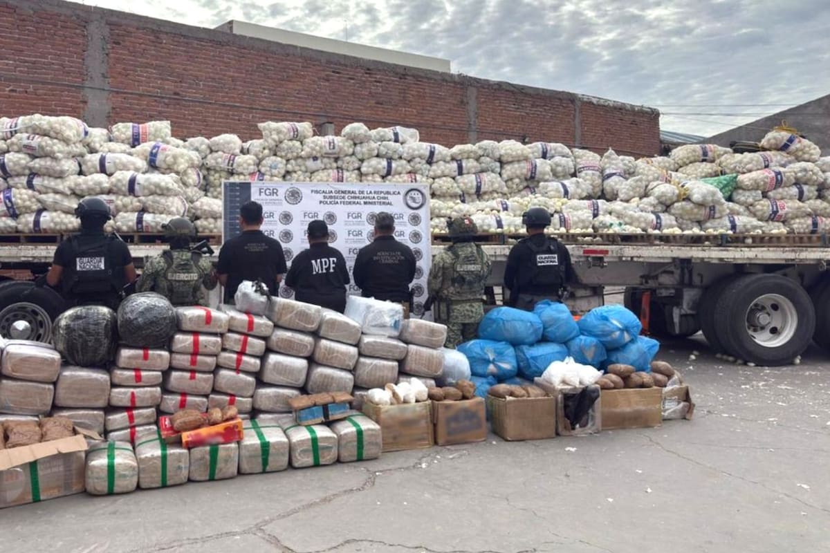 Detienen a dos transportistas que pretendían traficar con drogas escondidas en un cargamento de cebollas