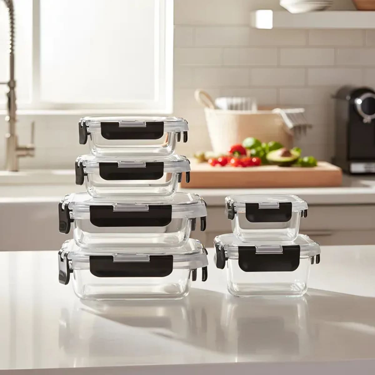 Mercado Libre permite adquirir el set de seis contenedores de vidrio herméticos modelo MCX | Captura Mercado Libre