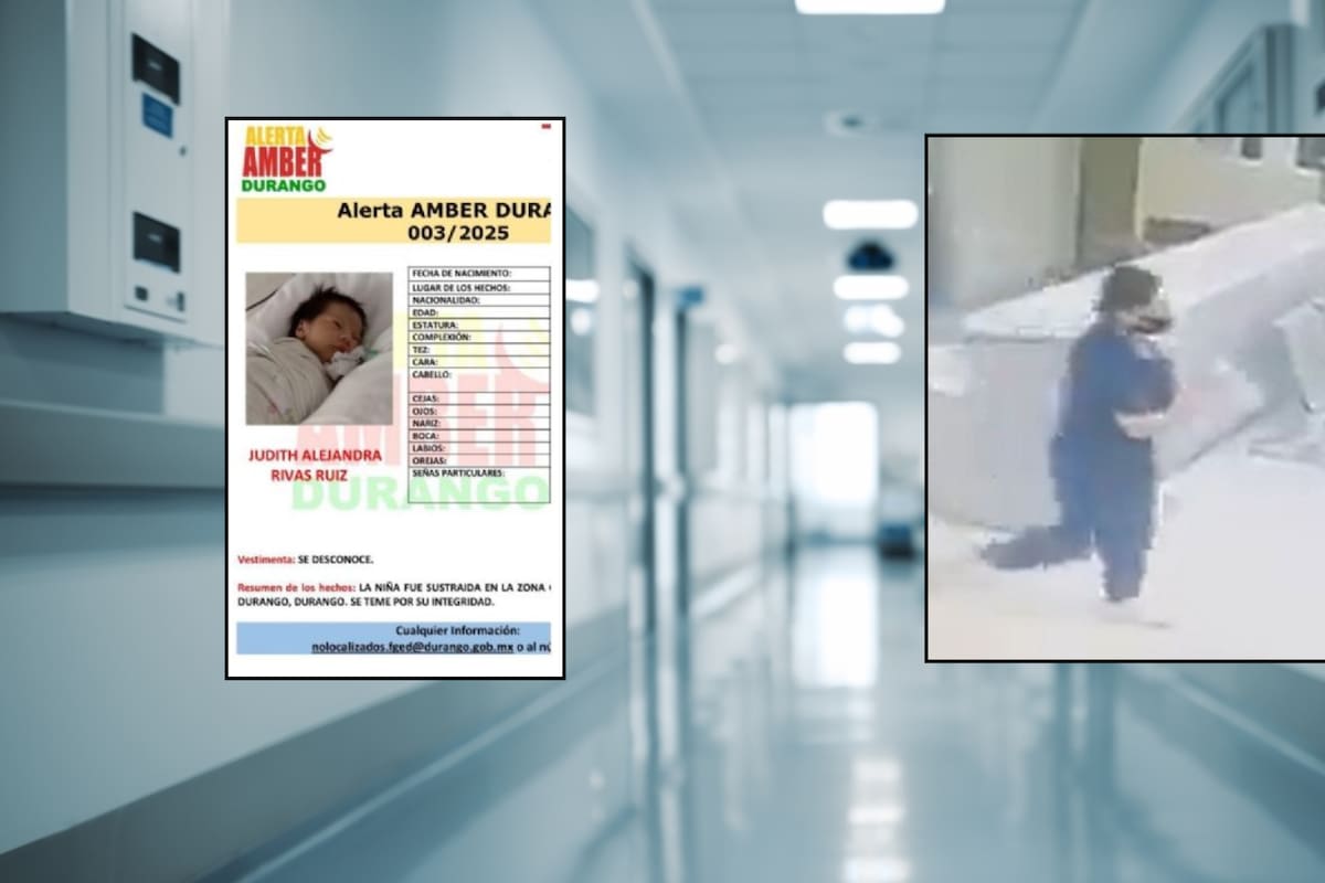 Familiares confirman rescate de la bebé Judith Alejandra Rivas Ruiz tras activación de la Alerta Amber en Durango
