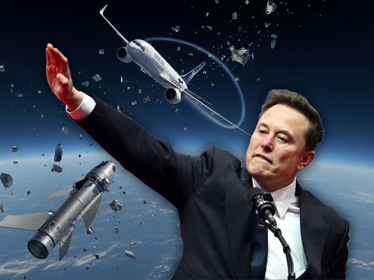 La basura espacial generada por explosiones de cohetes de SpaceX activó una alerta de Estados Unidos a aerolíneas, tras un fallo en vuelo que dejó fragmentos cerca de dos aviones comerciales y un jet privado