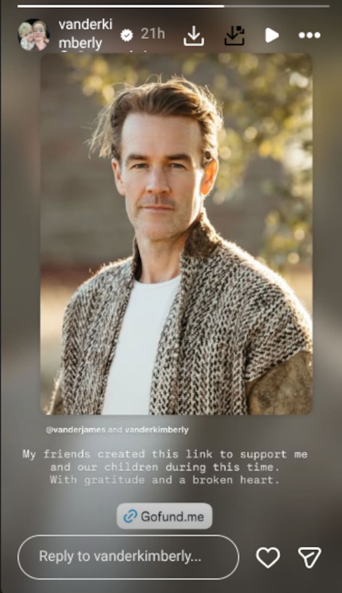 Kimberly Van Der Beek agradeció el apoyo que ha recibido su familia | Instagram @vanderkimberly