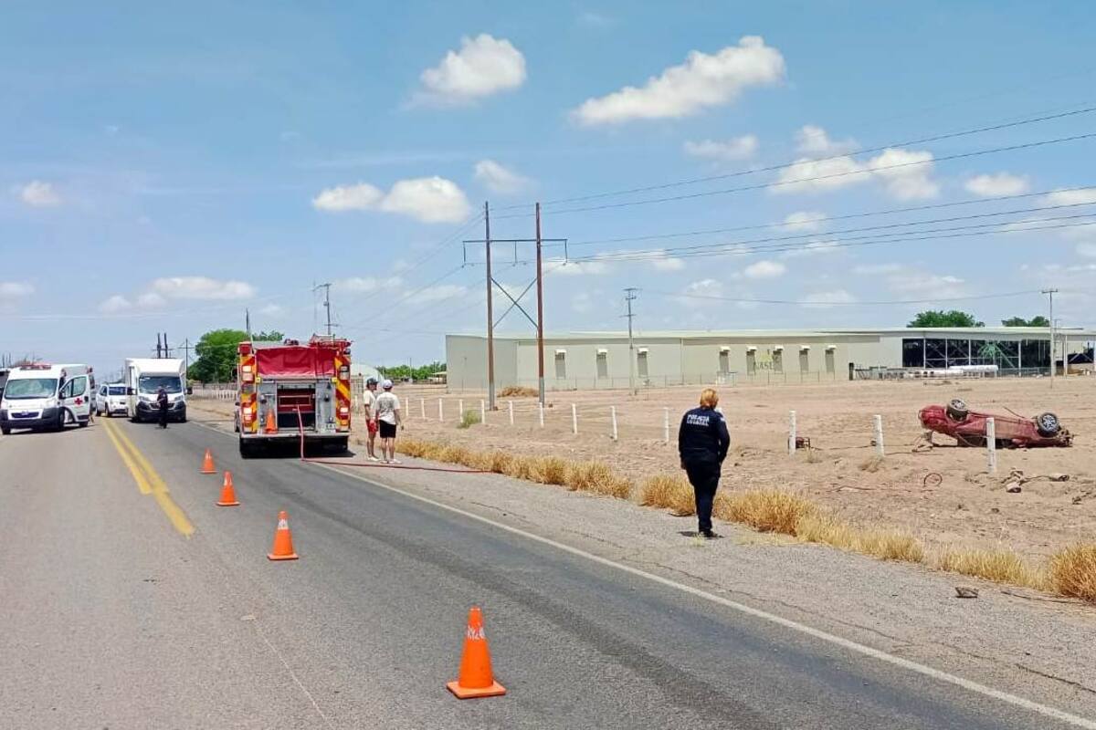 Un hombre muerto y una mujer herida en accidente de tránsito rumbo a Bahía de Kino