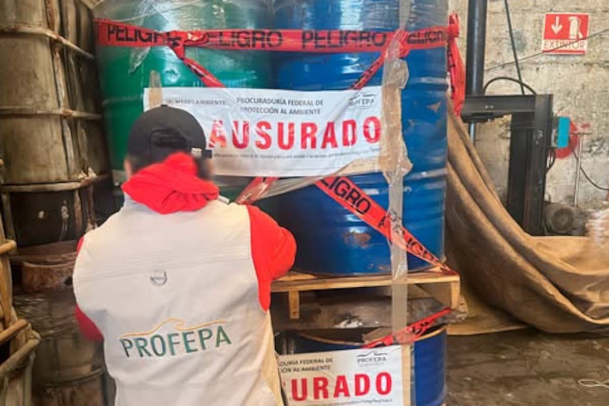 Empresa en Edomex tenía más de una tonelada de residuos tóxicos sin mover: Profepa levanta clausura
