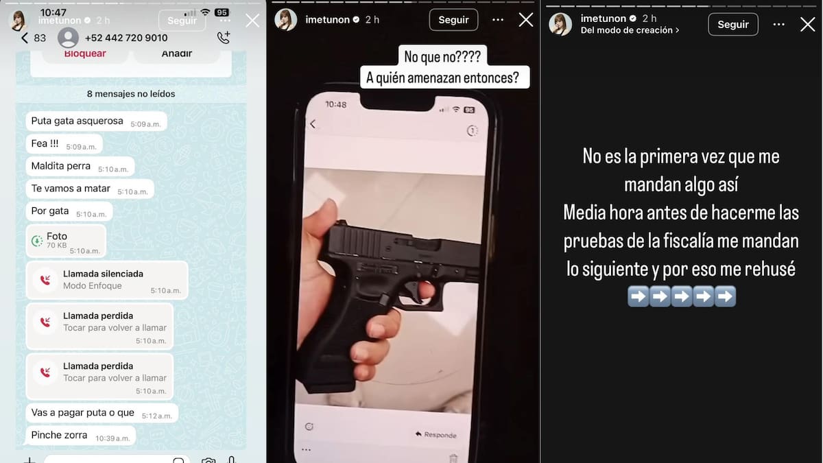 Imelda muestra insultos y amenazas de muerte que ha recibido en días recientes | Captura de pantalla
