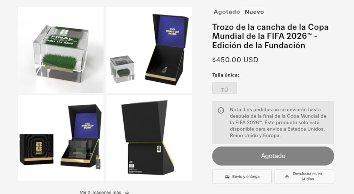 FIFA agota la venta de fragmentos del césped de la final del Mundial 2026 | @FIFAWorldCup