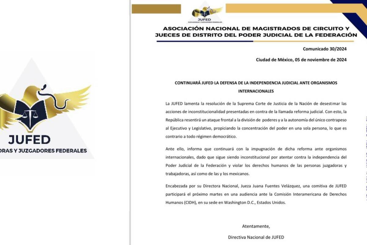 JUFED continuará con la impugnación de la RPJ ante organismos internacionales