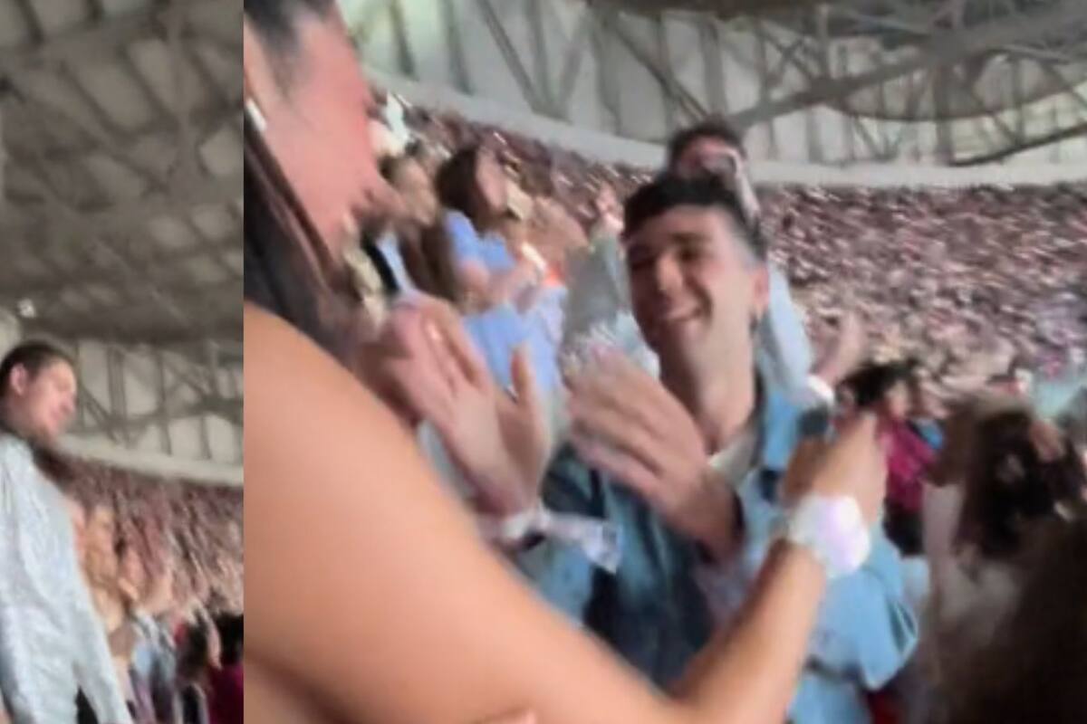 TikTok: Amigo finge ser su pareja y le propone matrimonio en un concierto de Taylor Swift