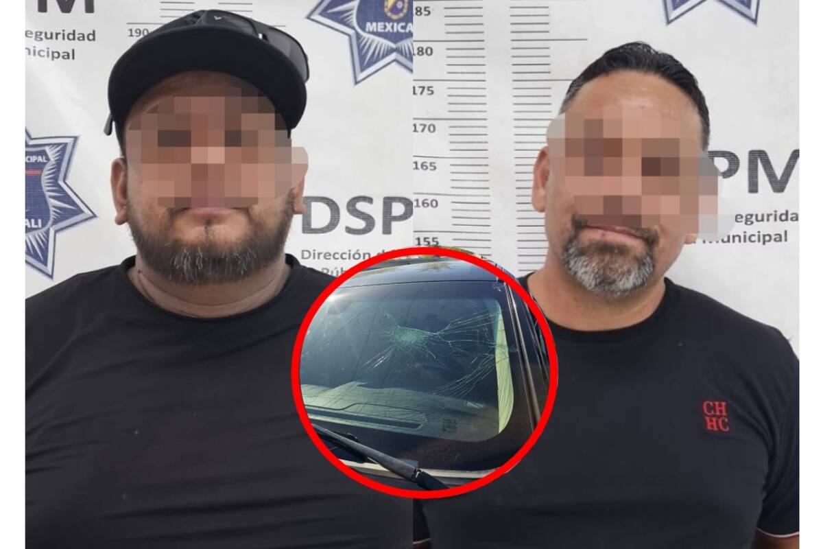 Por romper parabrisas detienen a dos en “Los Pueblas”