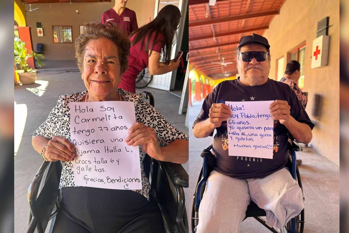 Solicitan ayuda para regalos y alimentos para Villa Paraíso, centro de adultos mayores