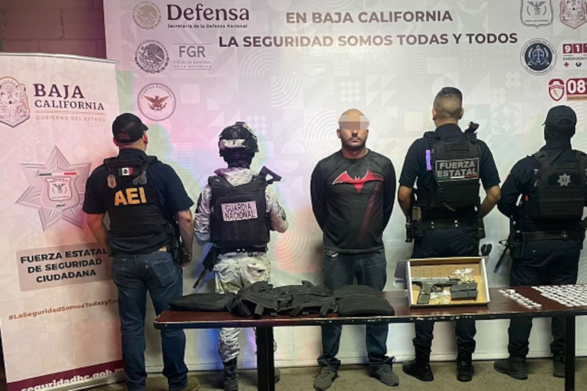 Cae en operativo del Valle con pistola, drogas y vehículo robado