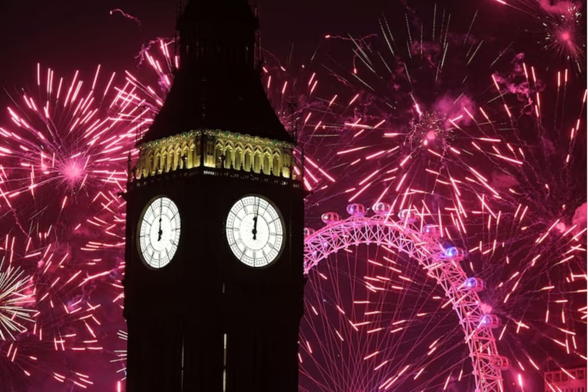 VIDEO: Así se vivió el Año Nuevo 2025 en Londres, Inglaterra
