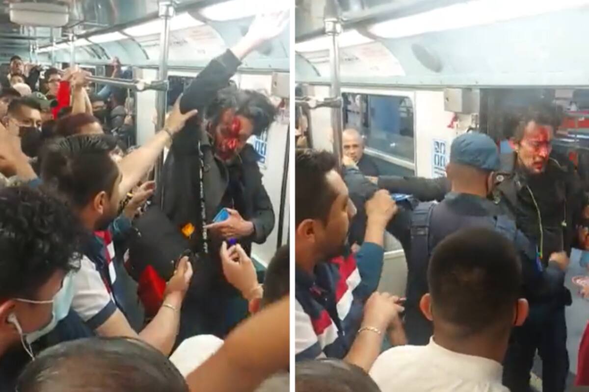 VIDEO: “Tengo SIDA”, dice hombre mientras escupe a otro durante pelea en el Metro de la CDMX