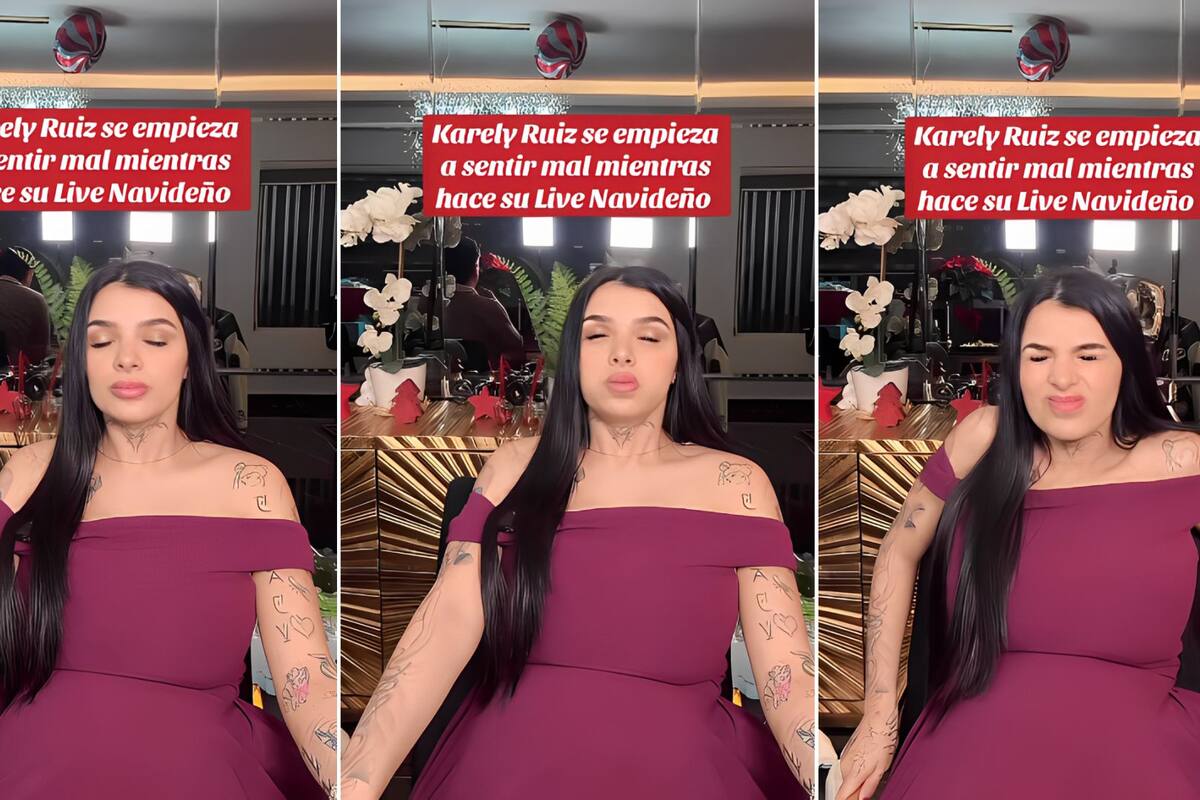Karely Ruiz alarma a sus seguidores tras sentirse mal durante transmisión en vivo