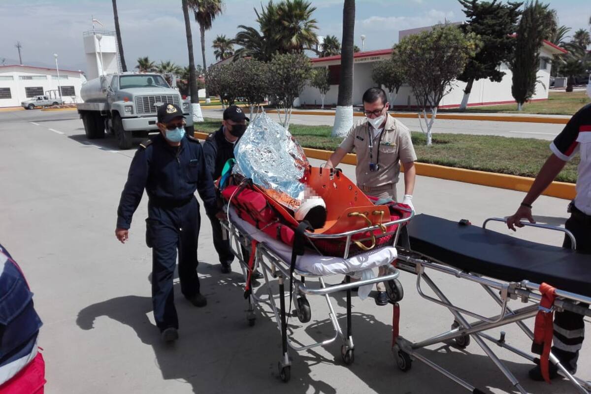 Marina rescata a una persona en inmediaciones del mirador Salsipuedes en Ensenada