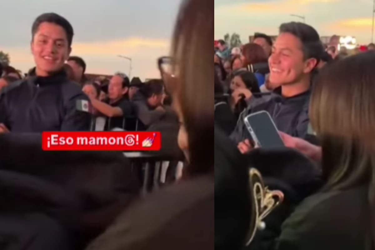 “Salí enamorada del policía, hasta le pedí el número”: joven se vuelve viral tras enamorarse de un oficial en un concierto