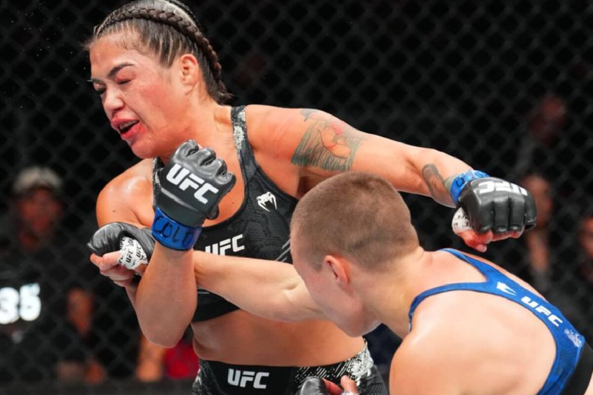 Peleadora de UFC pierde una pestaña postiza tras recibir golpe de su rival