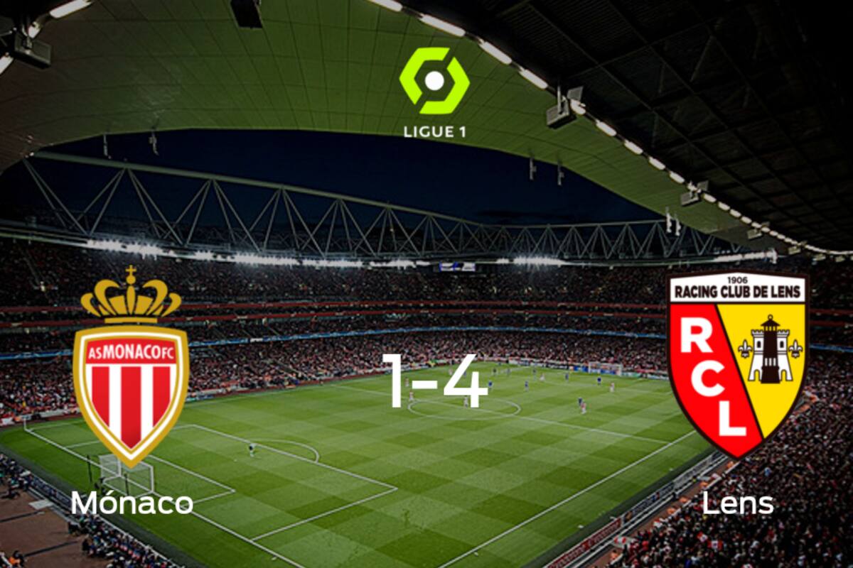 Racing de Lens se lleva los tres puntos a casa tras golear a AS Mónaco (4-1)