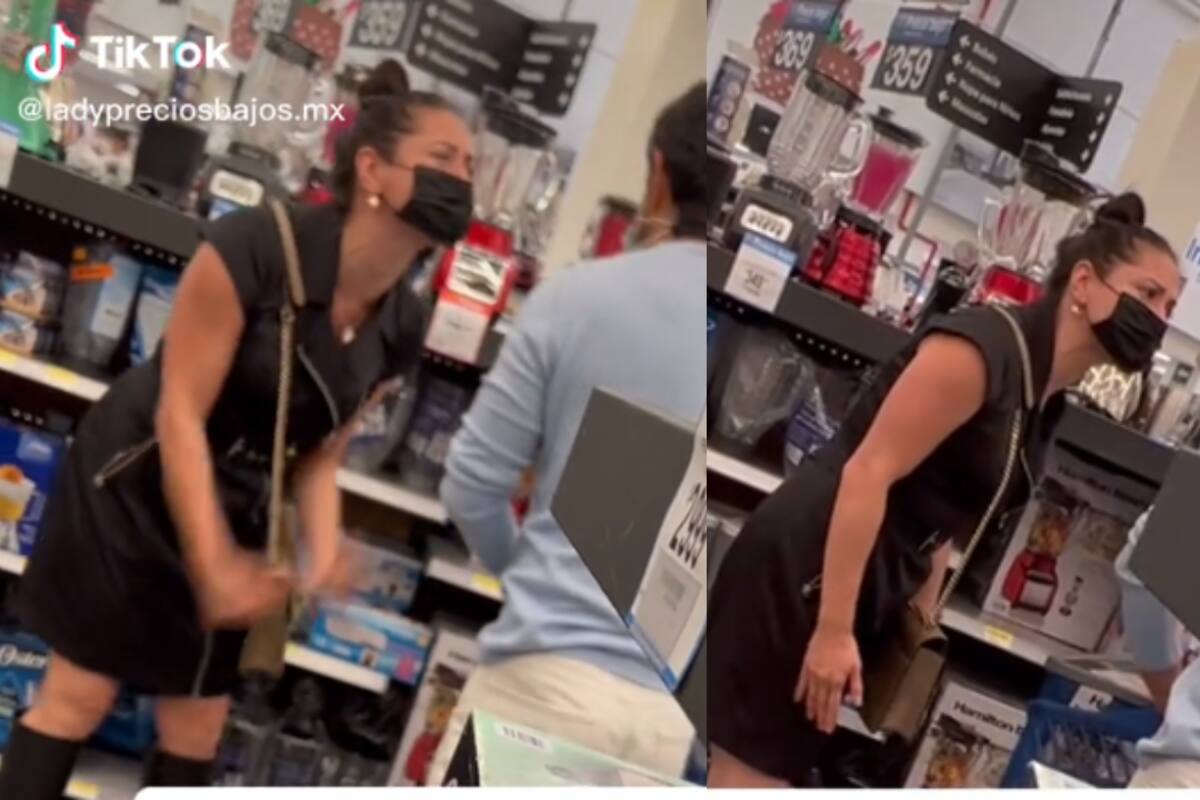 VIDEO: Mujer le hace ‘berrinche’ a su esposo en tienda comercial