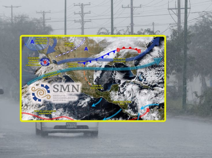 Frente frío 33 y su masa de aire polar “congelarán” estas ciudades jueves y viernes con fuertes lluvias, evento de “Norte” de hasta 120 km/h, temperaturas de -5 °C y posibles nevadas