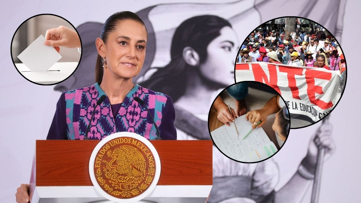 Sheinbaum rechaza que la CNTE decida sola cómo evaluar y promover a los maestros y plantea una consulta escuela por escuela con voto secreto en todo México