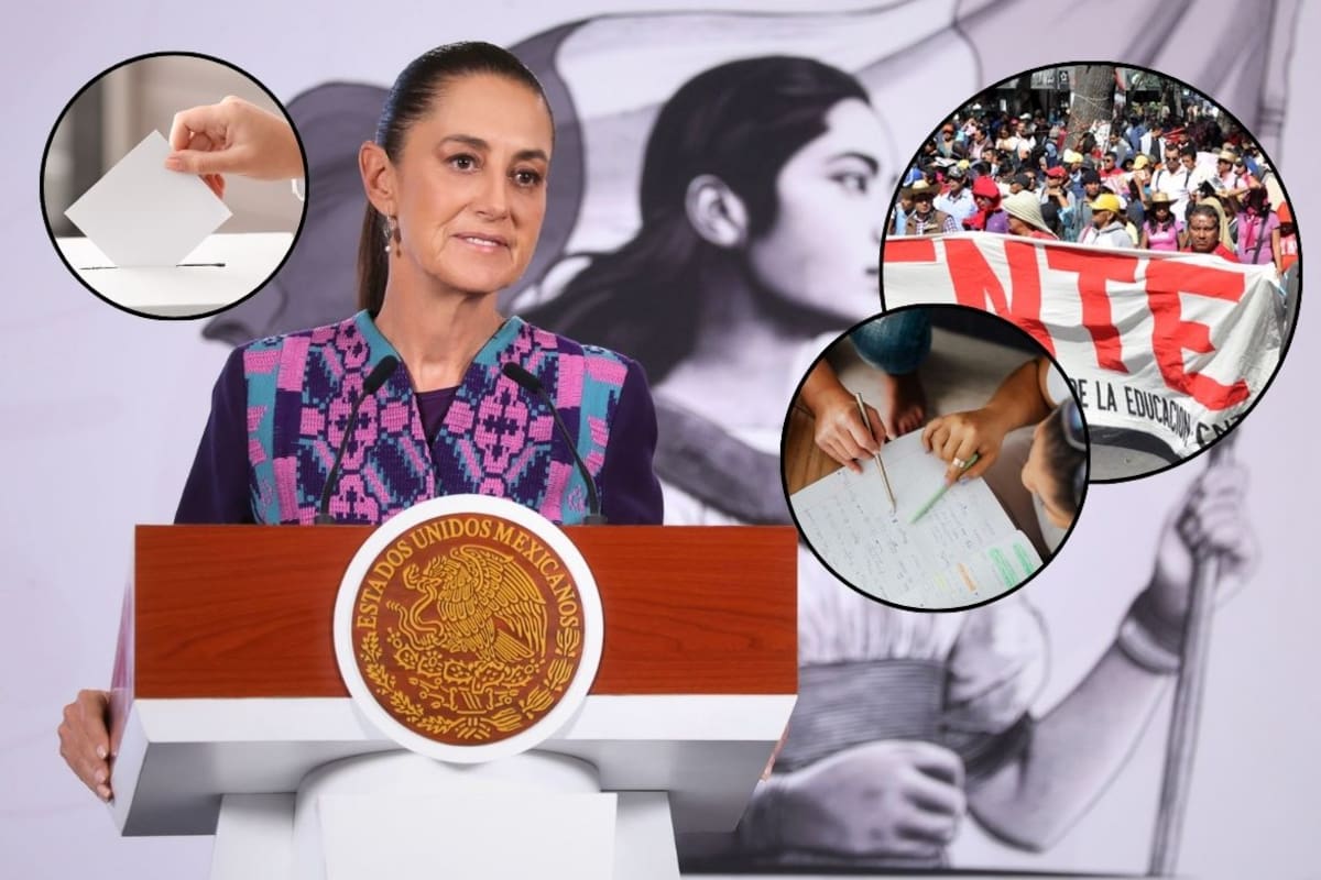 Sheinbaum rechaza que la CNTE decida sola cómo evaluar y promover a los maestros y plantea una consulta escuela por escuela con voto secreto en todo México