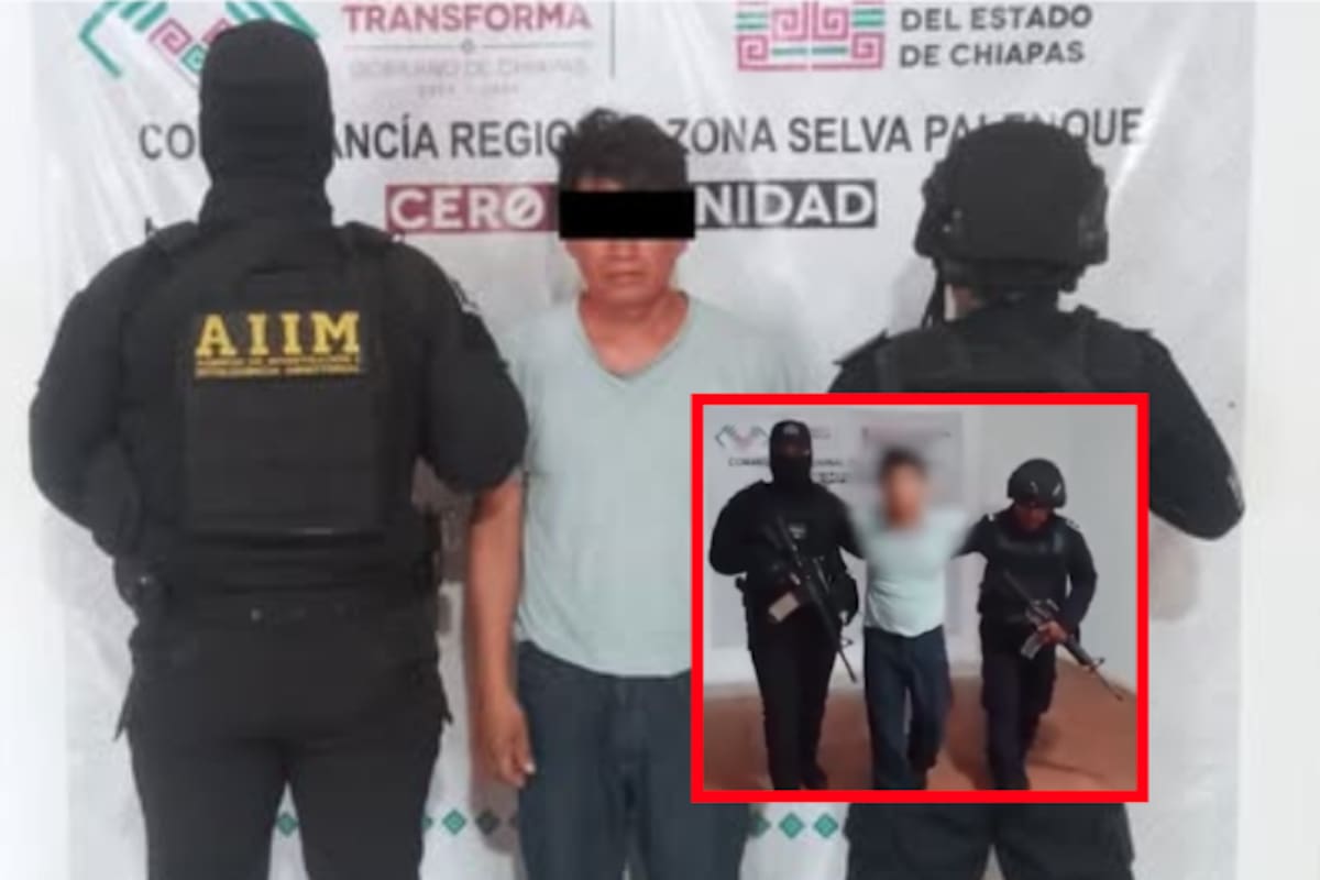 Capturan en Chiapas a otro presunto agresor por violencia familiar