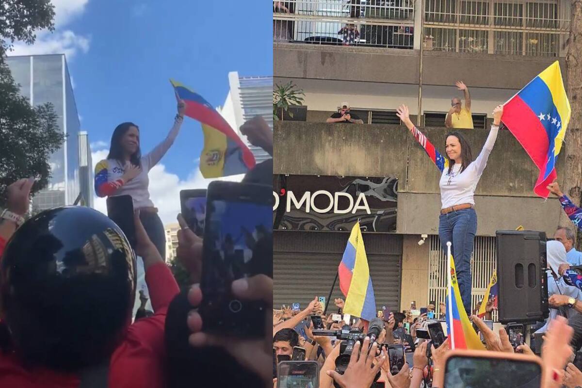 Venezuela: Detienen a María Corina Machado tras asistir a concentración y salir de la clandestinidad
