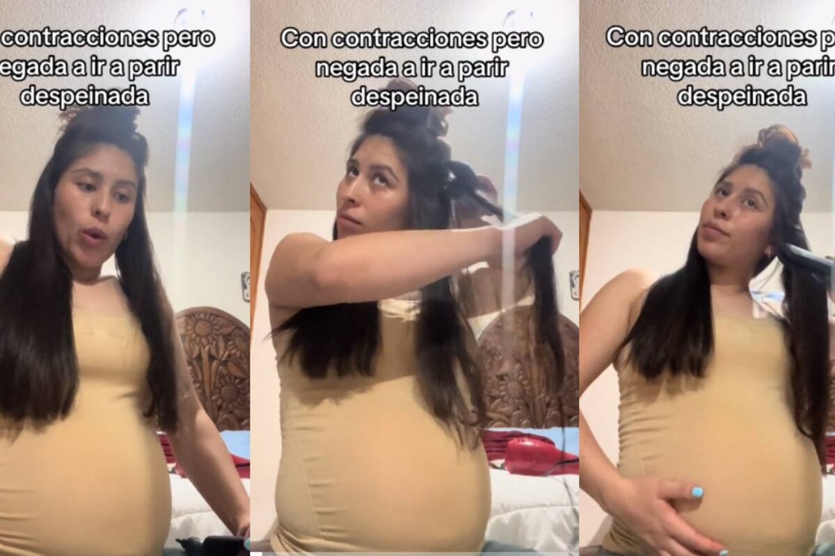 Mujer se vuelve viral por arreglarse antes de dar a luz: “con contracciones pero negada a ir a parir despeinada”
