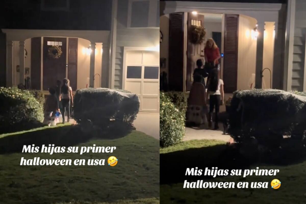 Niñas mexicanas se adaptan a Halloween de Estados Unidos: al tocar el timbre de una casa, ¡querían huir!