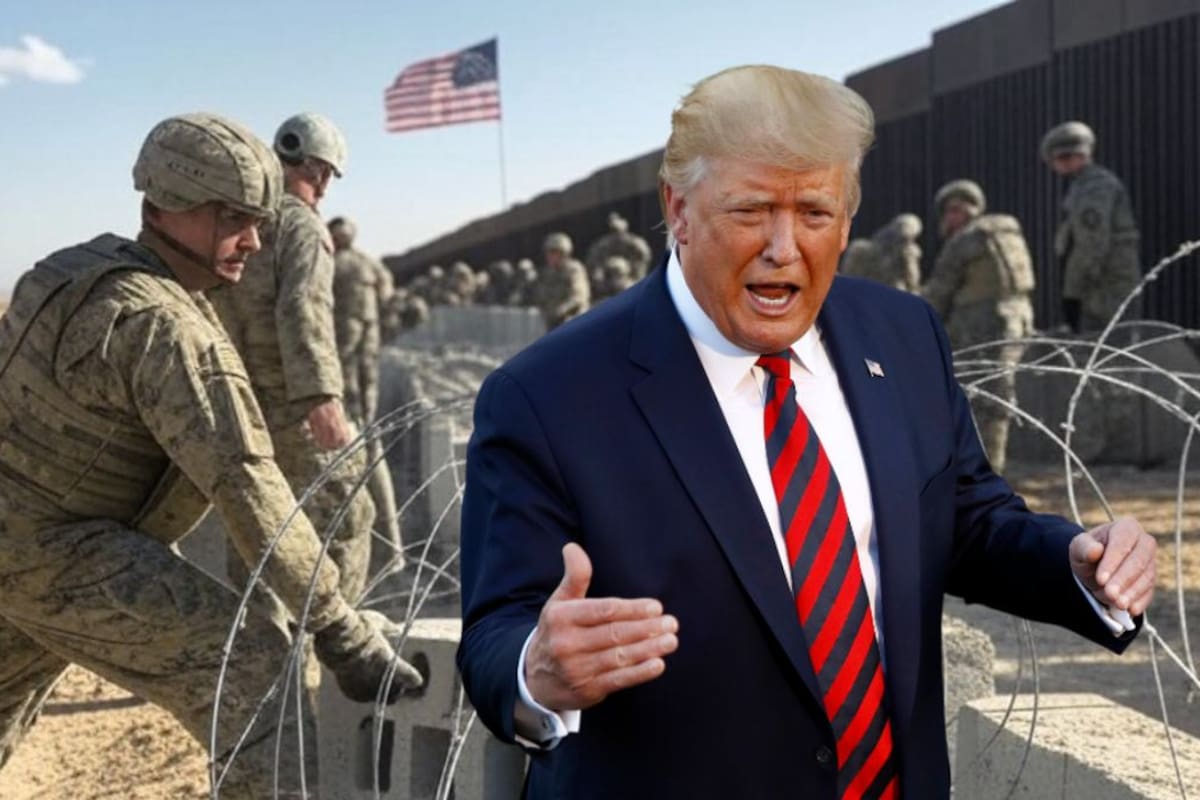 Estados Unidos despliega armamento militar en la frontera con México para detener migrantes