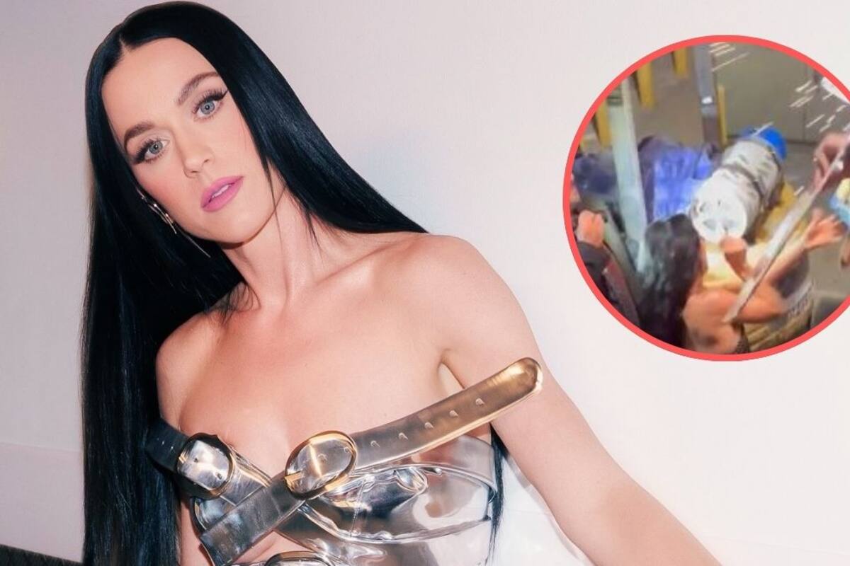 Momento en el que a Katy Perry le explota un transformador cerca de la cara