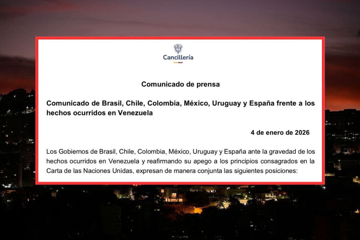 México y otros cinco países emitieron un comunicado conjunto en el que condenan la operación militar de EEUU en Venezuela y advierten sobre un “precedente peligroso”