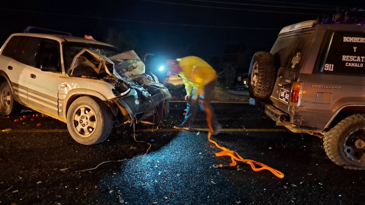 El accidente ocurrió en el ejido Chula Vista, en San Quintín. Foto: Cortesía