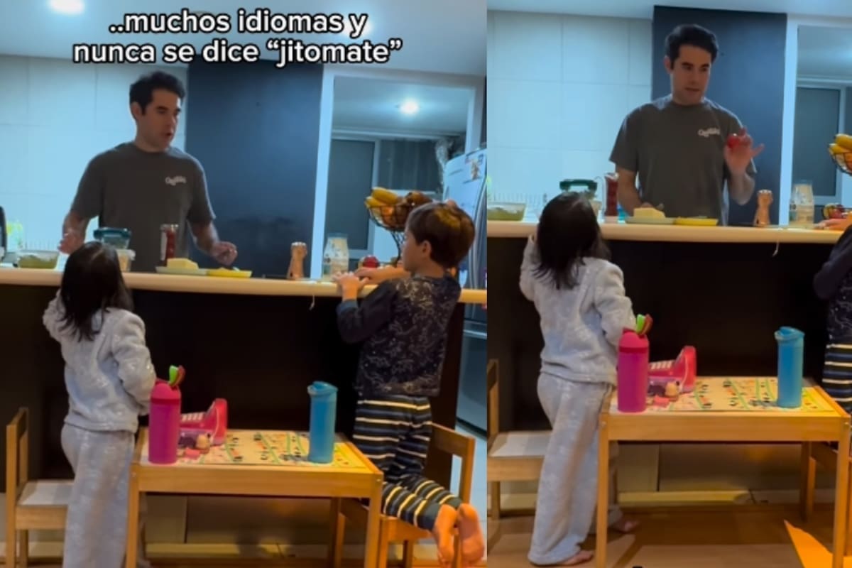 “Nunca se dice jitomate, se dice tomate”: Padre norteño se vuelve viral por regañar a sus hijos por la forma correcta de nombrar al tomate.