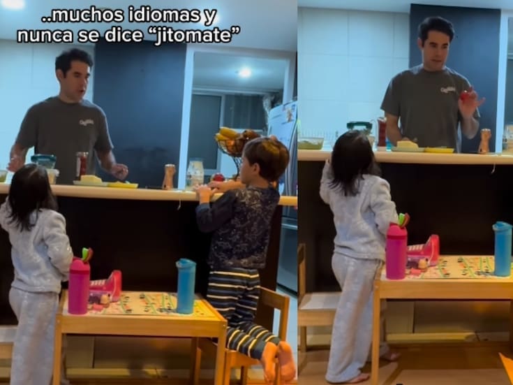 “Nunca se dice jitomate, se dice tomate”: Padre norteño se vuelve viral por regañar a sus hijos por la forma correcta de nombrar al tomate.