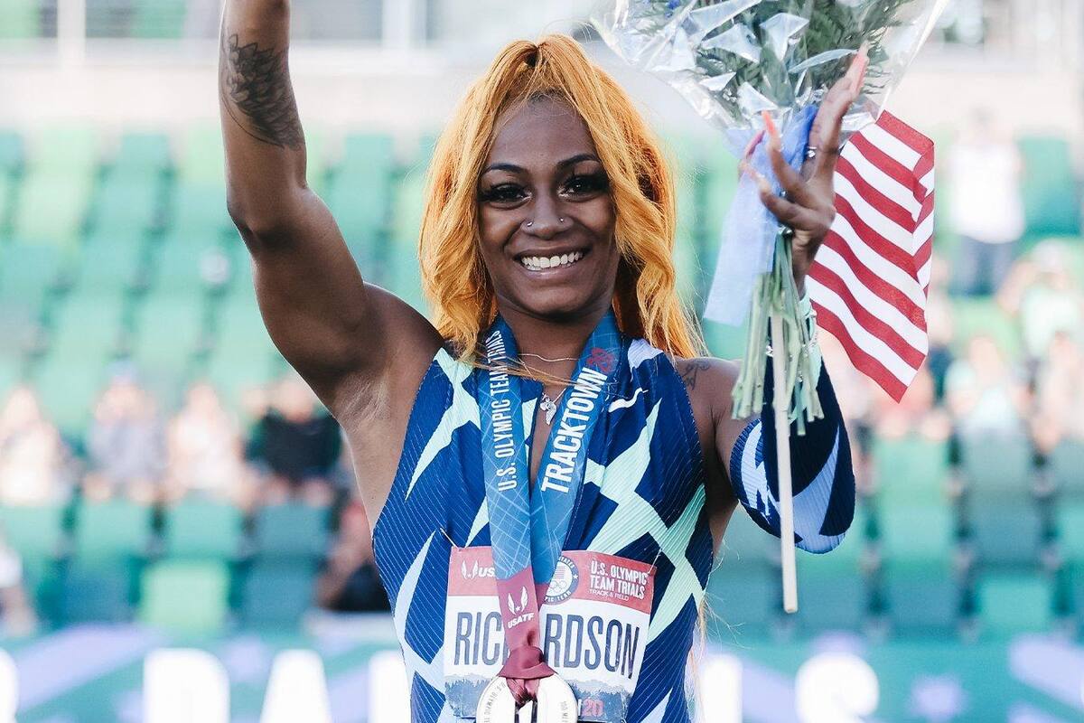 Atleta Sha'Carri Richardson da positivo a marihuana y podría perderse Juegos Olímpicos