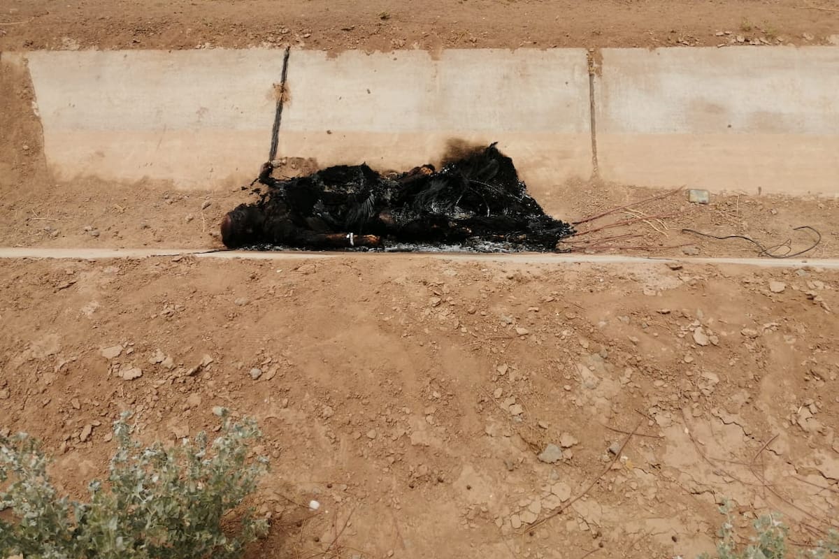 Hallan cuerpo calcinado al sur de Mexicali
