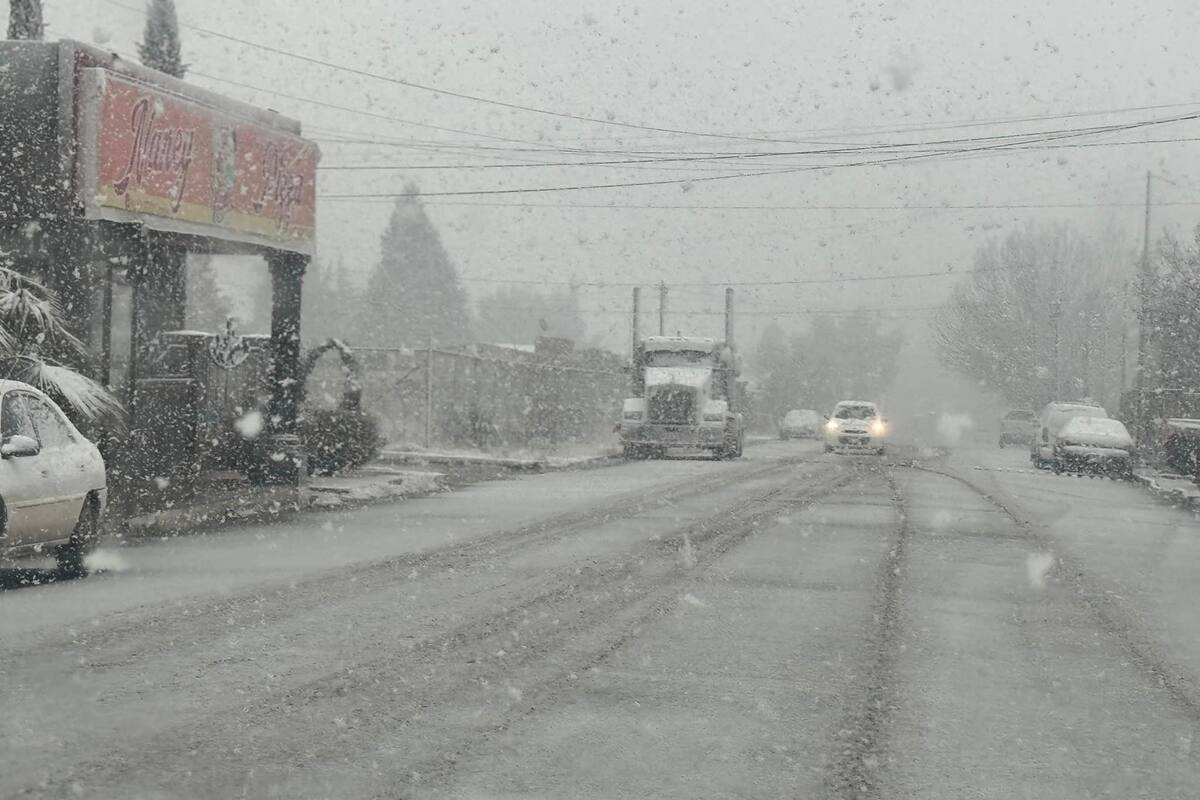 Nieve “viste” de blanco trece municipios