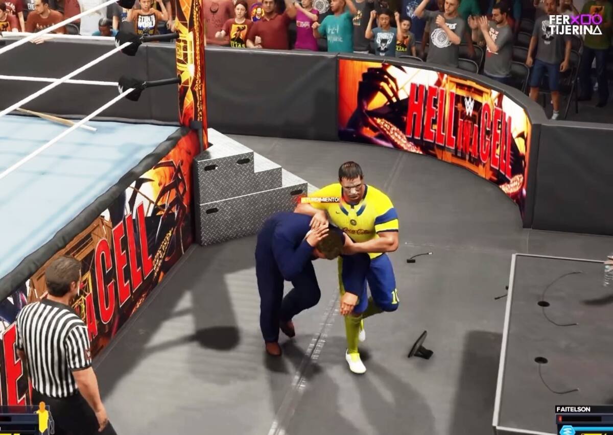 Hacen ‘fanmade’ de Cuauhtémoc y Faitelson peleando en un ring de la WWE.