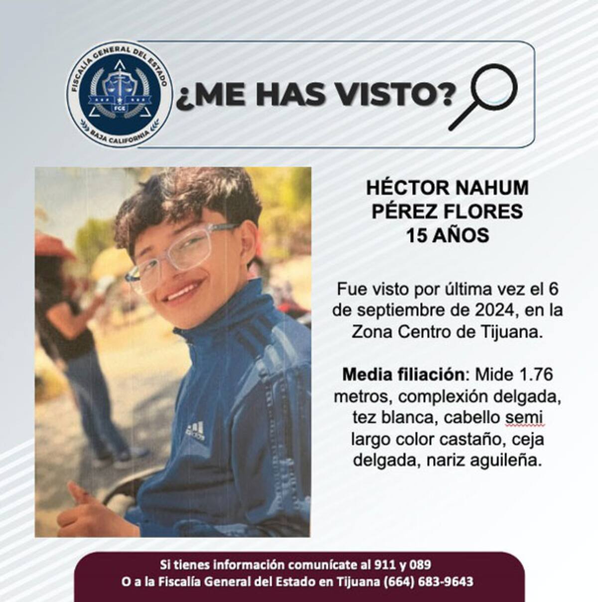 Pesquisa de Héctor Nahum Pérez Flores, de 15 años