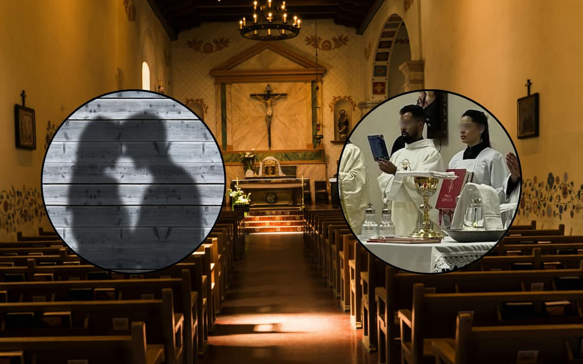 Video de presunta infidelidad en iglesia desata polémica: suspenden a sacerdote en Brasil. Foto: Canvas y X de Lopez @Zack_lope